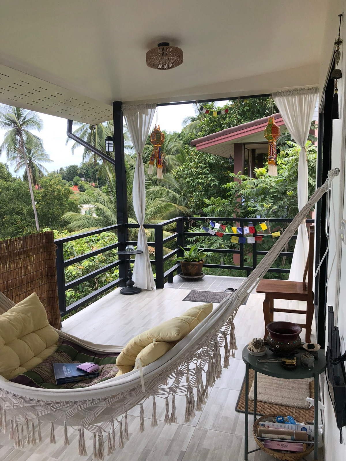Quiet veranda in nature